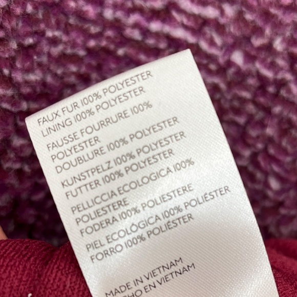 Urban Outfitters High Pile Fleece Mock Neck Full Zip Jacket Men's Medium - Picture 9 of 12